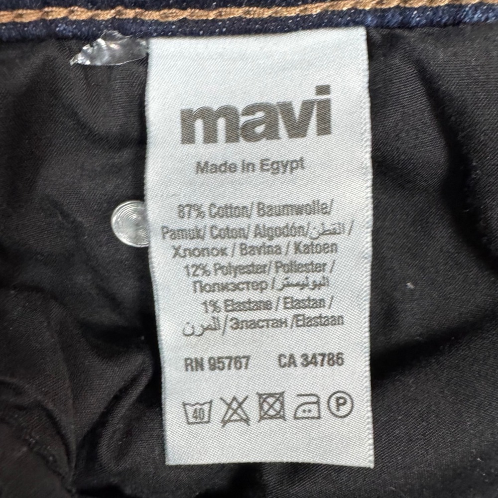Mavi Zach Straight Leg Mens Jeans Dark Wash Indigo Blue 30x32 (29x30) Stretch - Picture 11 of 11